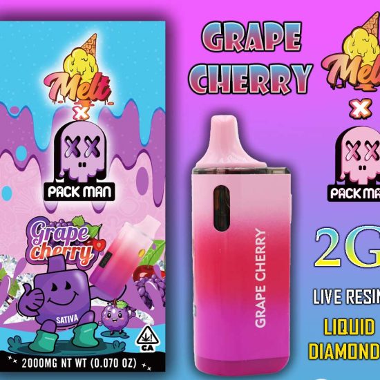 Pack Man Grape Cherry 2G Disposable Vape