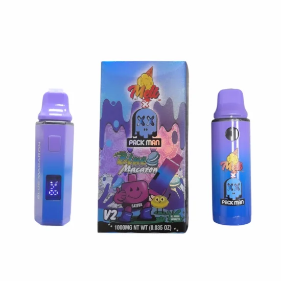 Blue Macaron Pack Man New V2 Disposable Vapes